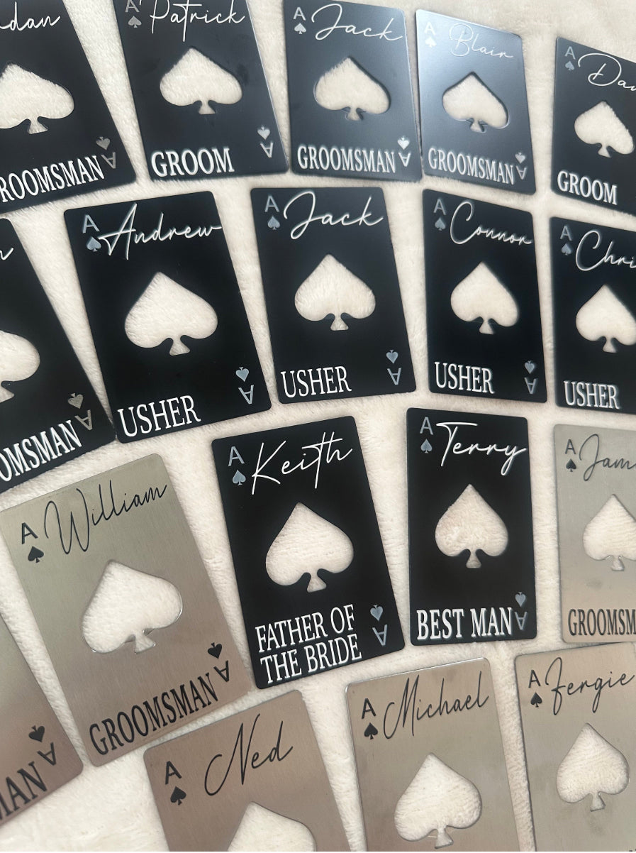 Personalised Metal Bottle Opener Gift | Wedding day Gifts Keepsake