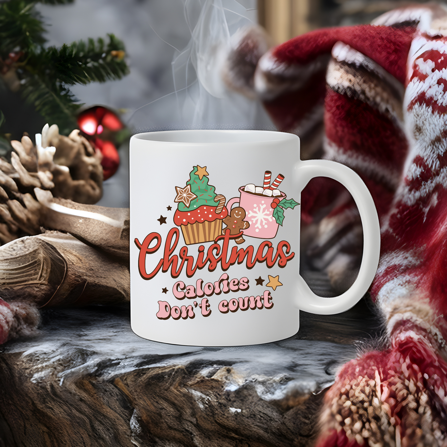 Christmas Calories Don’t Count Mug