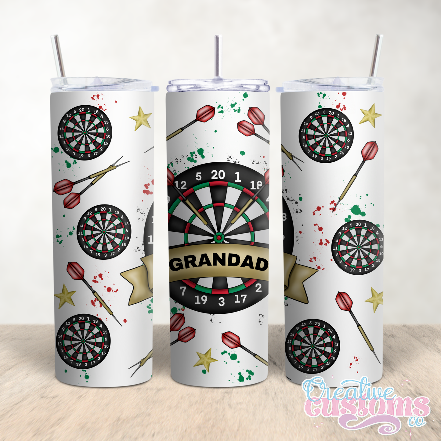 Personalised Darts Tumbler