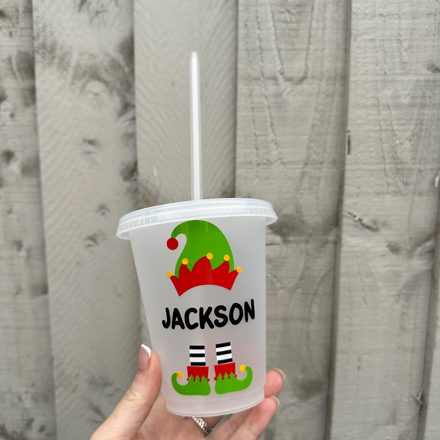Personalised Elf 16oz Cold Cup