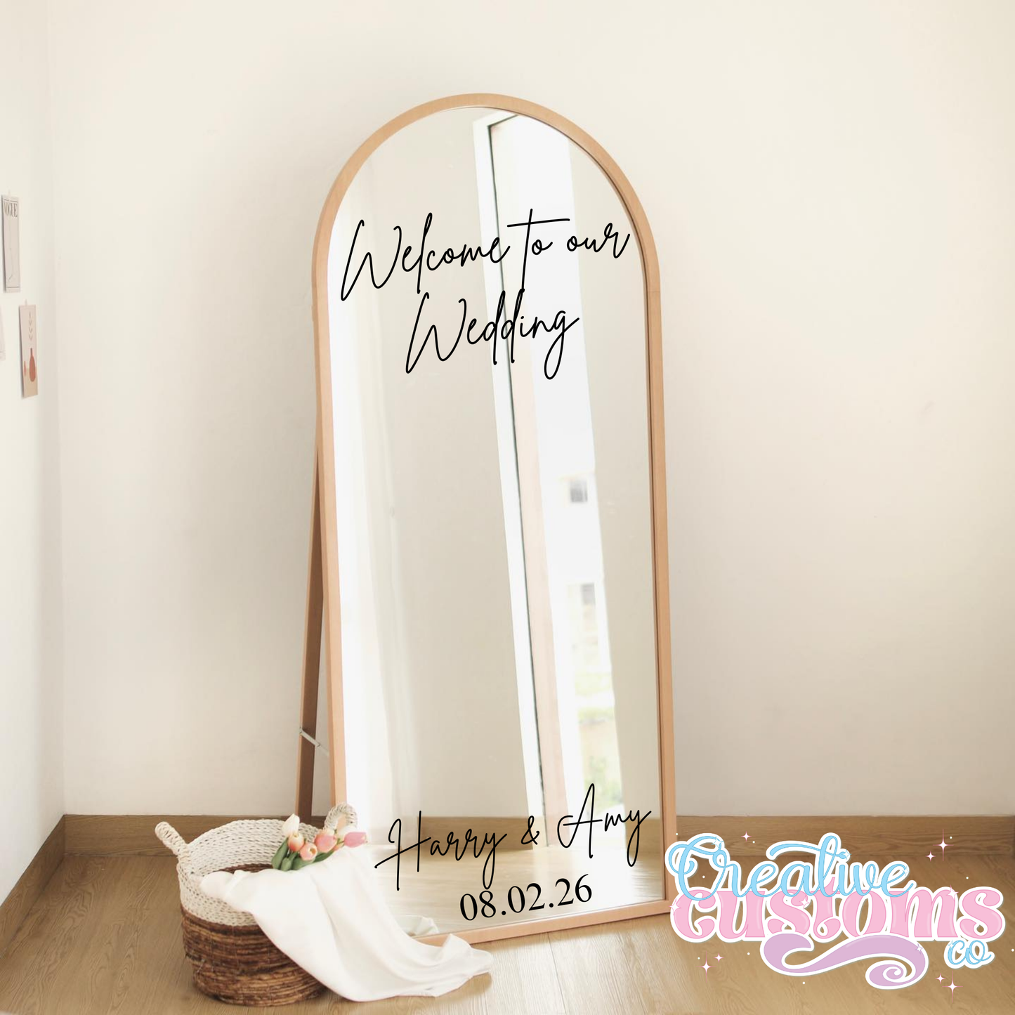 Wedding Mirror Decal