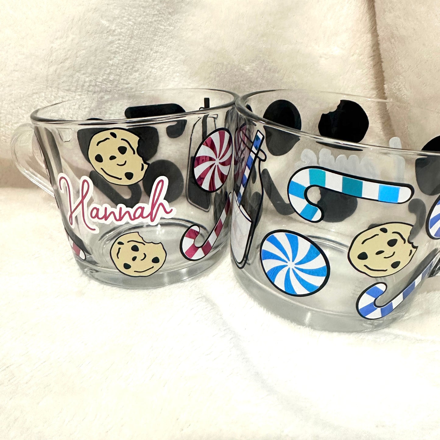 Milk & Cookies Large Glass Mug