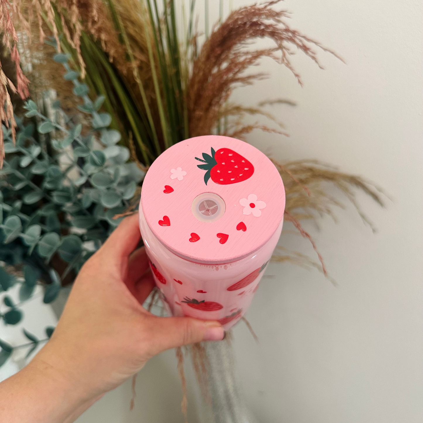 Strawberry Milk Snowglobe