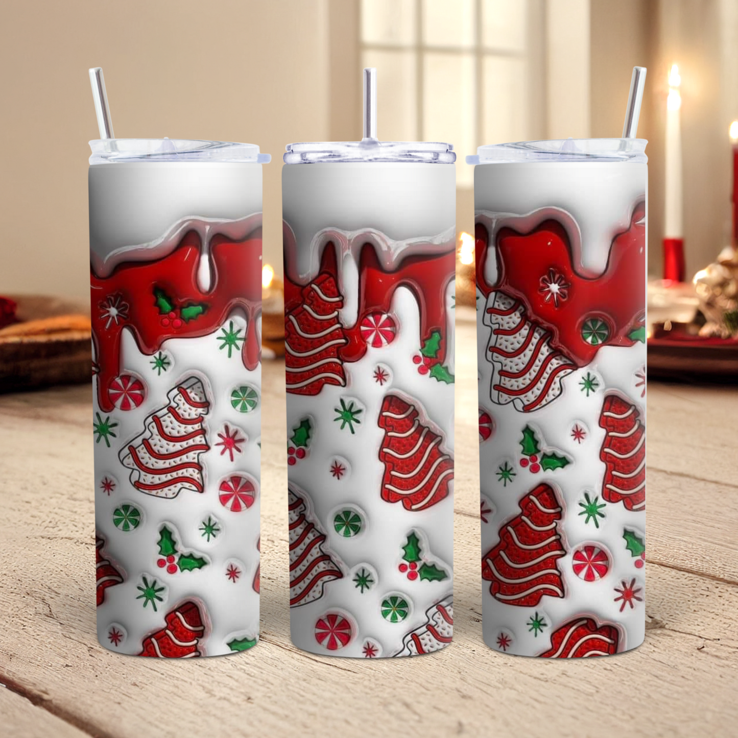 Cute Christmas Tree Tumbler