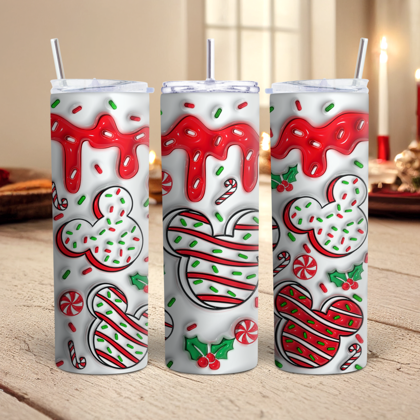 Mouse Christmas Cookies Tumber