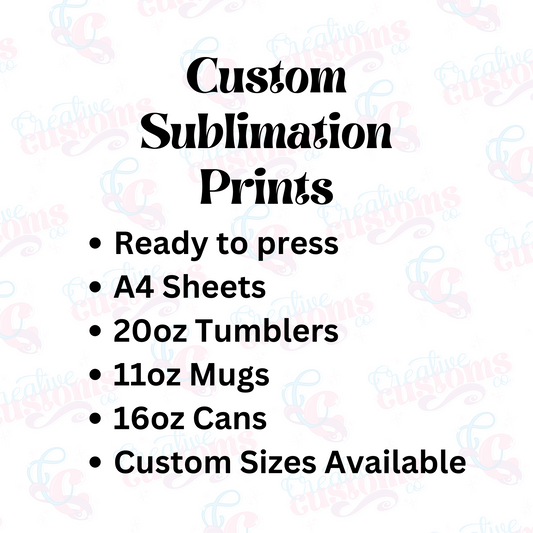 Custom Sublimation Prints