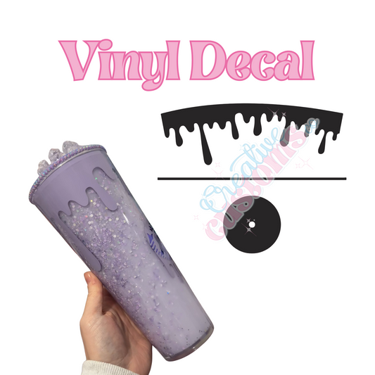 Drip with full lid Decal - Ready to go Vinyl Design