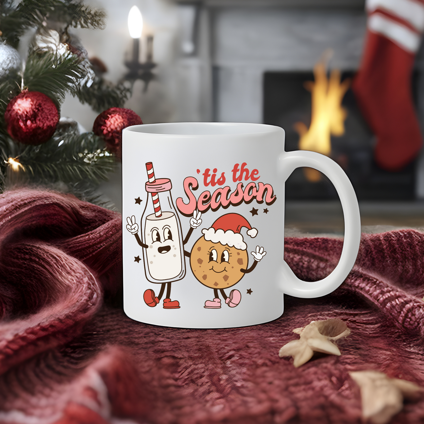 Milk & Cookies Christmas Mug