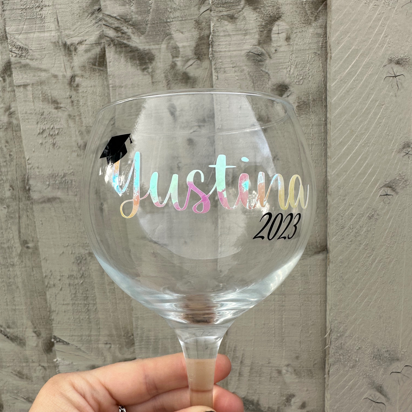 Personalised Graduation Glass