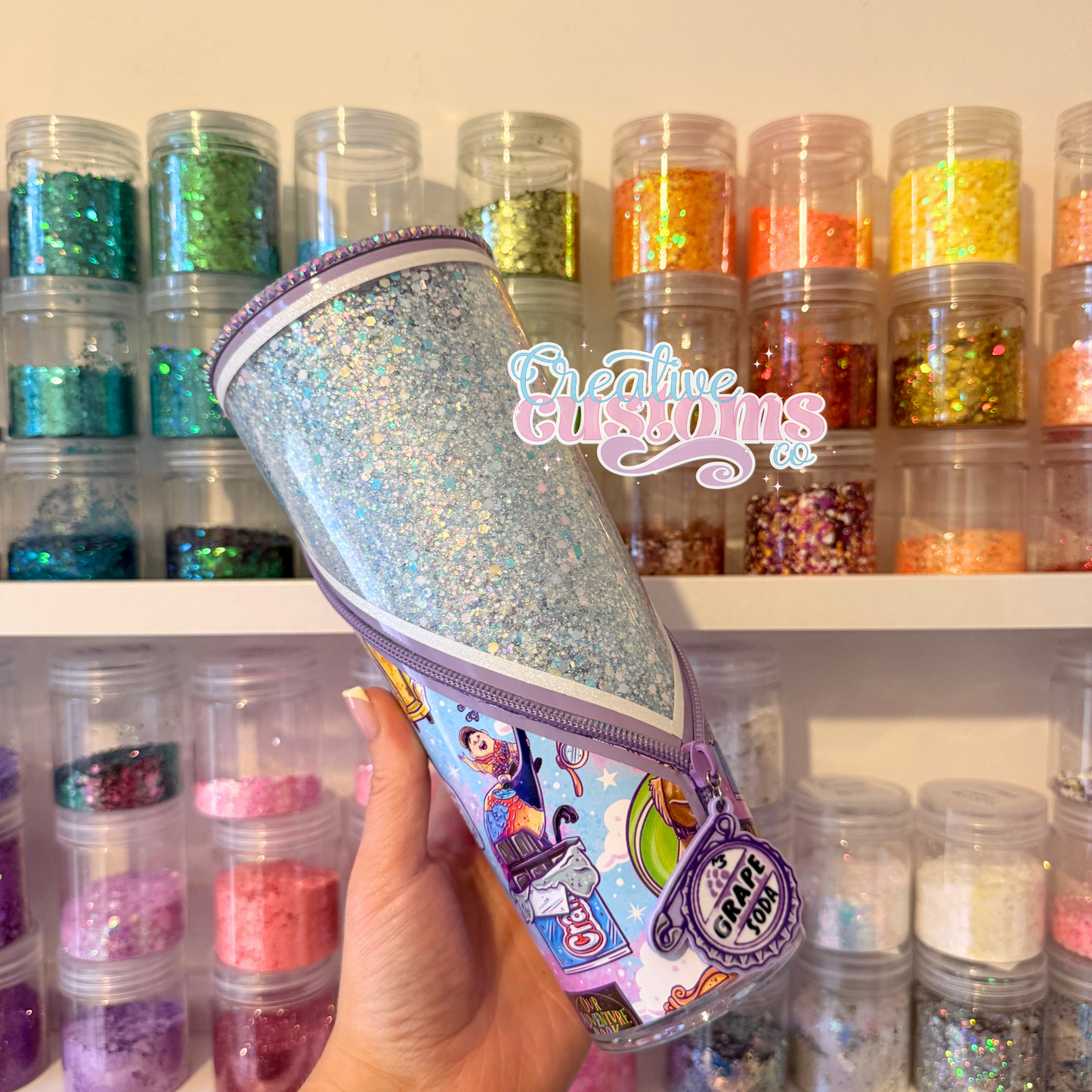 Up In the Cloud Zipper Tumbler