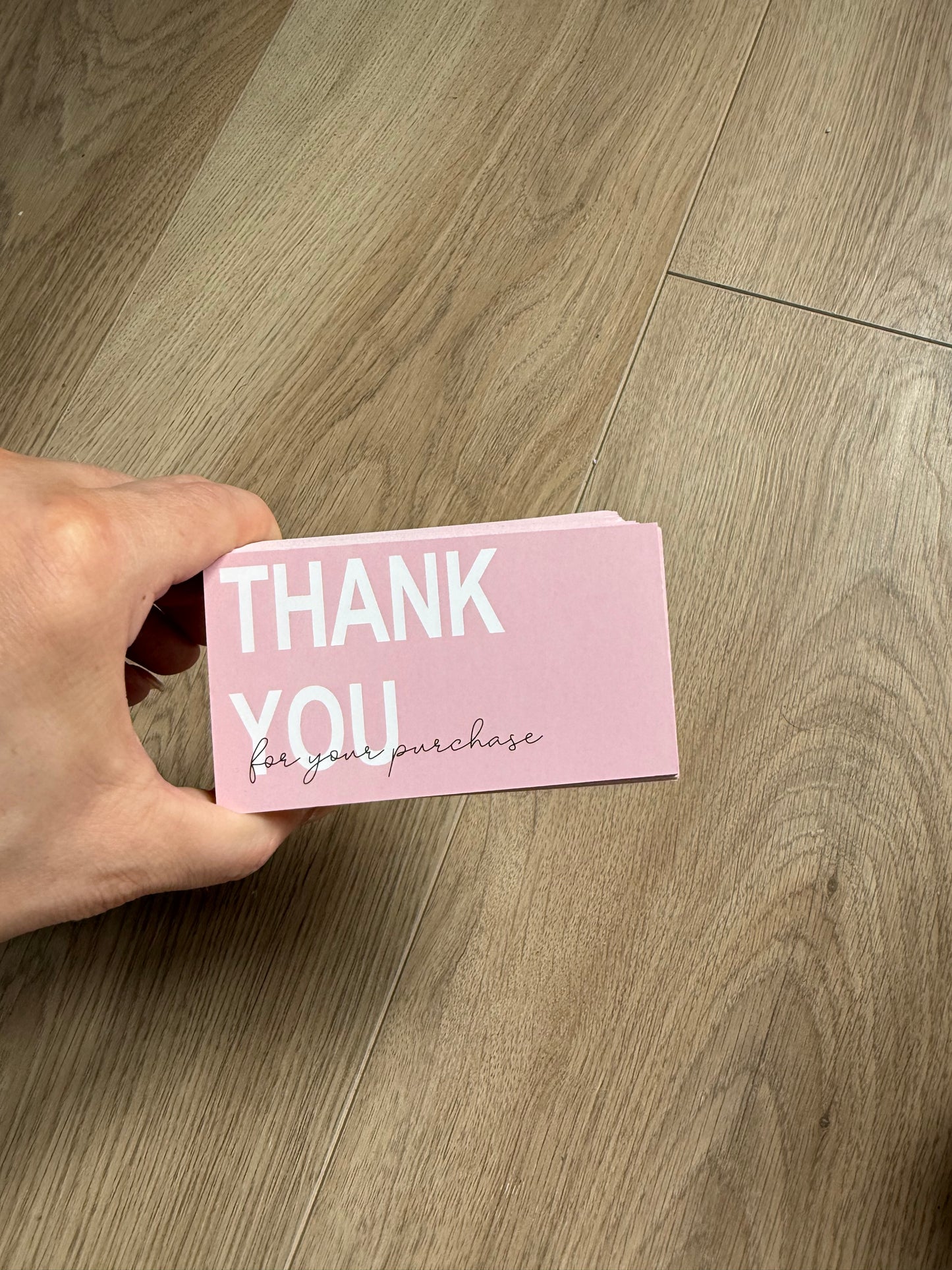 DESTASH - stack of blank back thank you cards