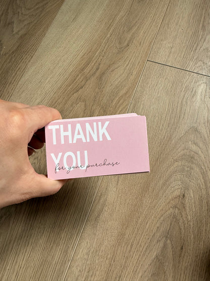 DESTASH - stack of blank back thank you cards