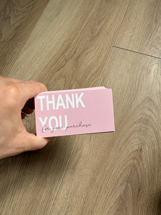 DESTASH - stack of blank back thank you cards