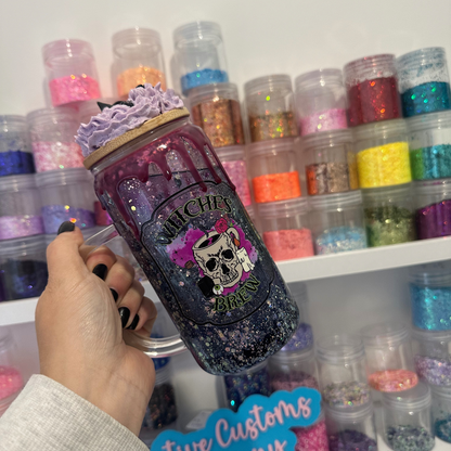 Glow in the dark Witches Brew Snowglobe