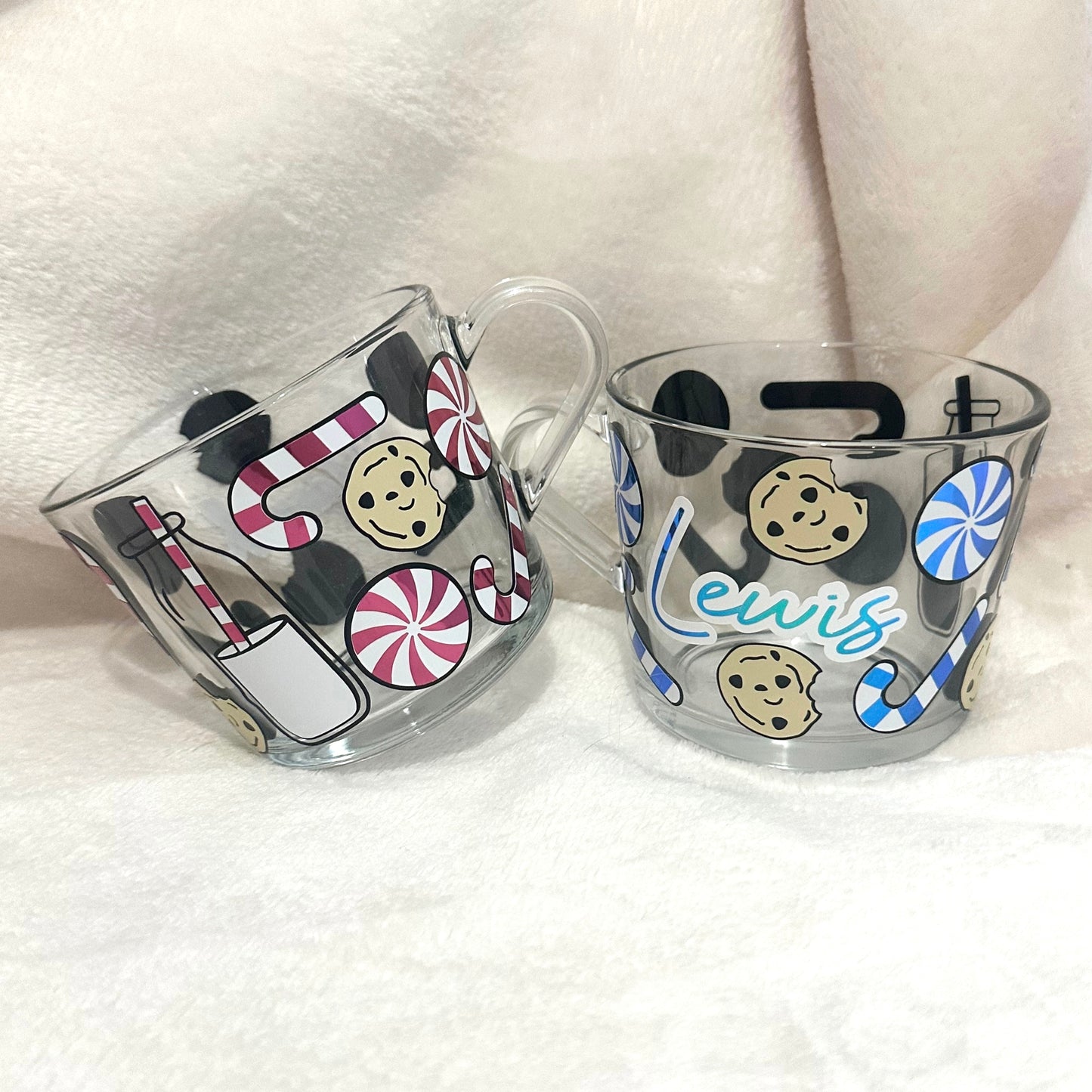 Milk & Cookies Large Glass Mug