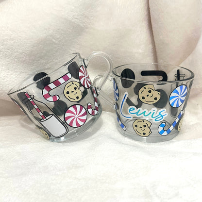 Milk & Cookies Large Glass Mug