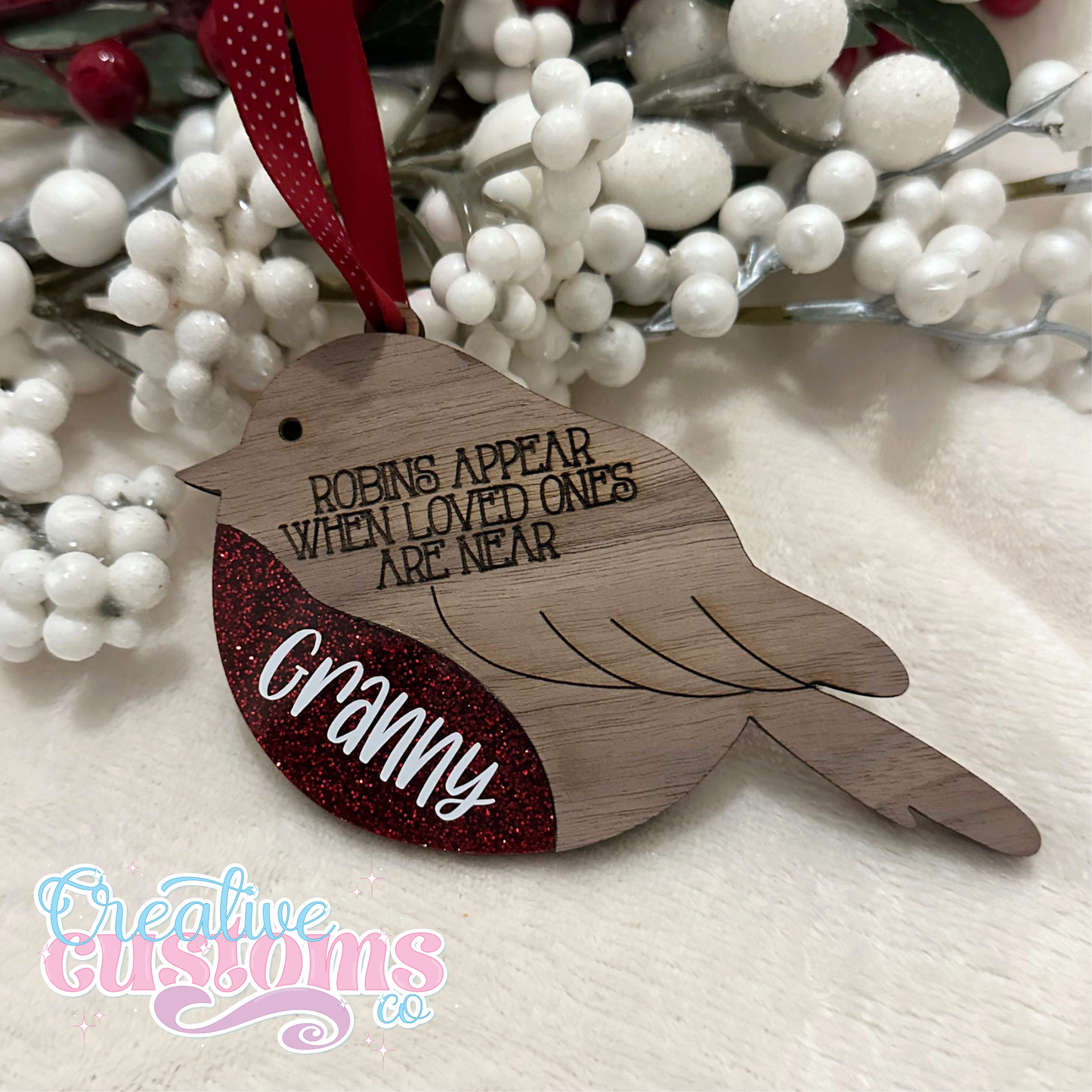 Robin Memorial Hanging Decoration