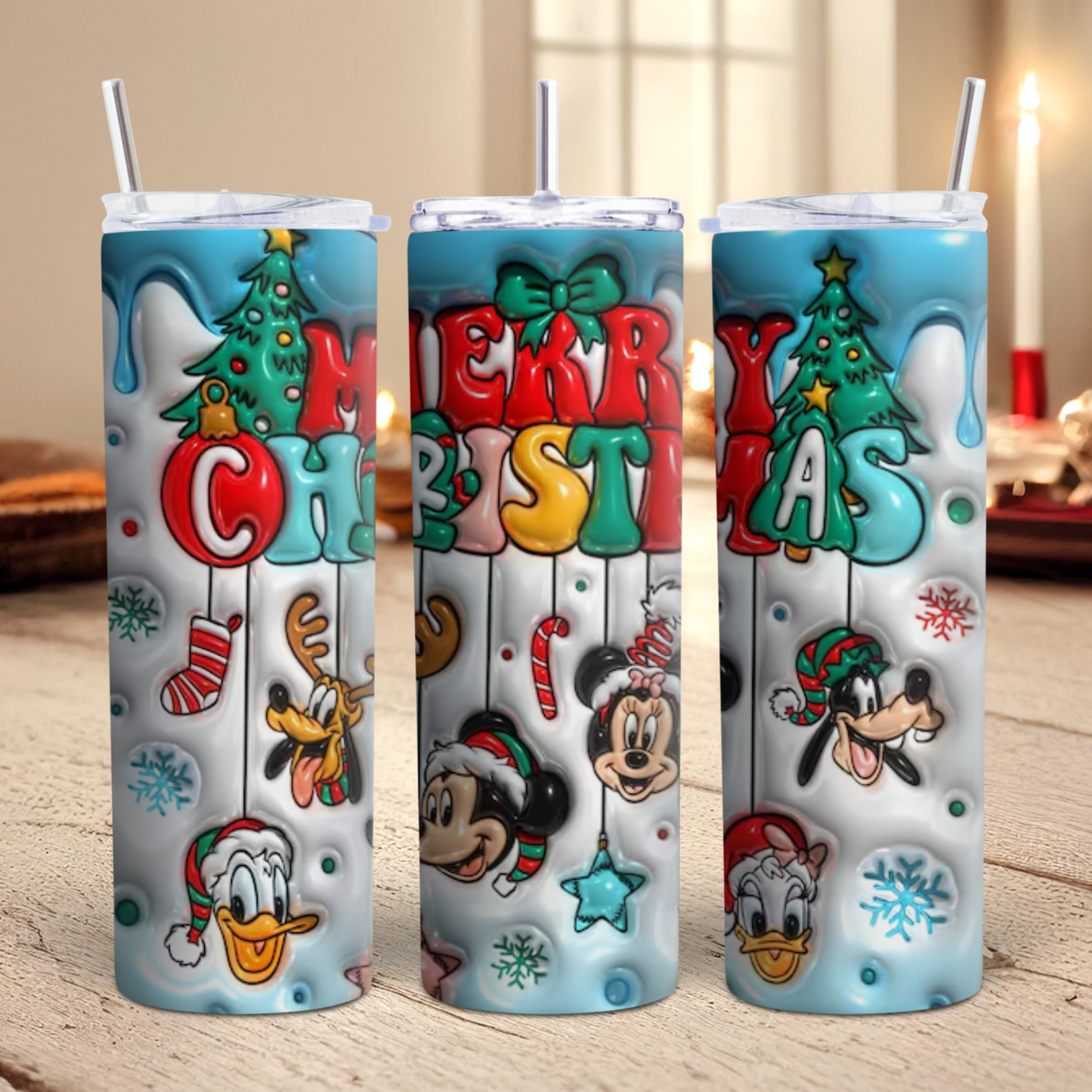 Mouse and Friends Christmas Tumbler