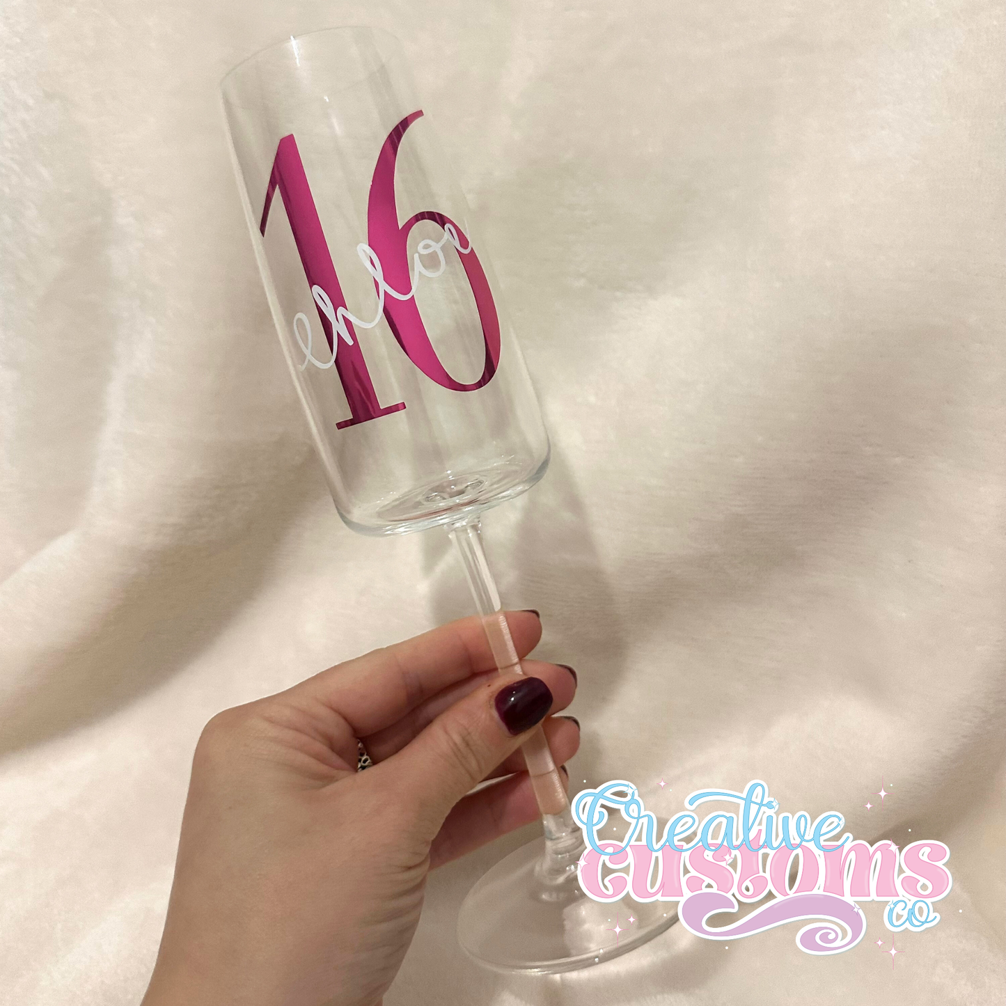 Personalized Birthday Prosecco Glass