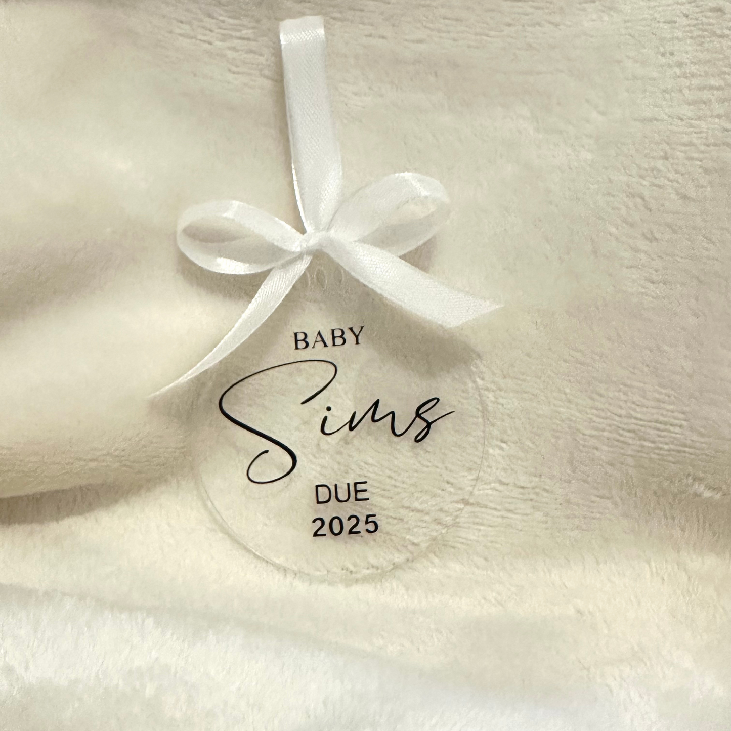 Baby Announcement Bauble