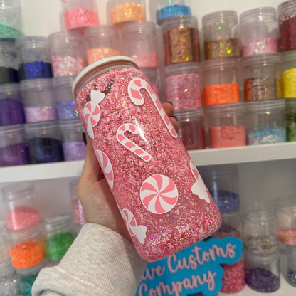 Candy Cane Snowglobe