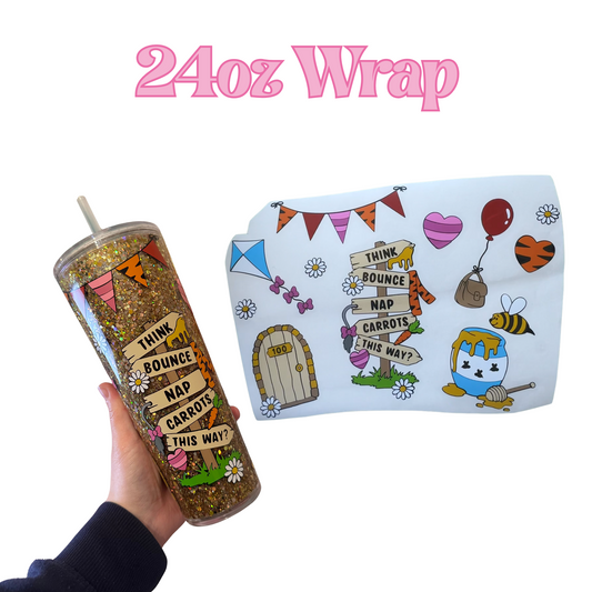 Pooh Inspired - Ready to go Layered Vinyl Design