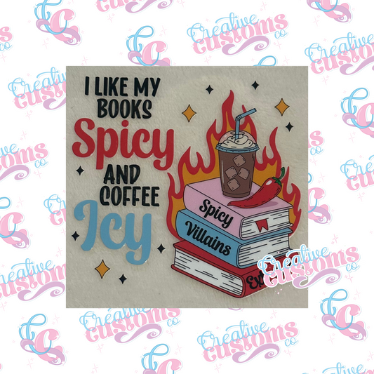 Books Spicy and Coffee Icy