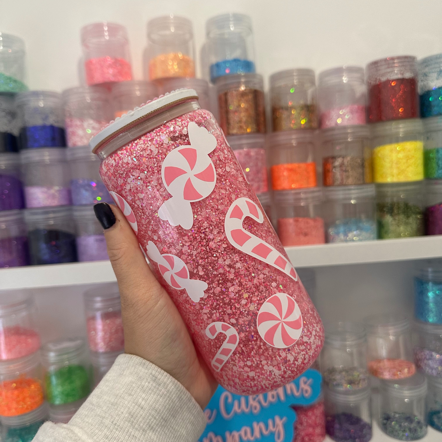 Candy Cane Snowglobe