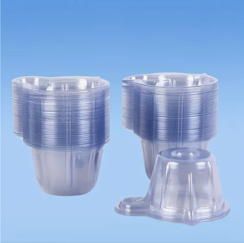 50pcs Disposable Plastic Dispenser Pot