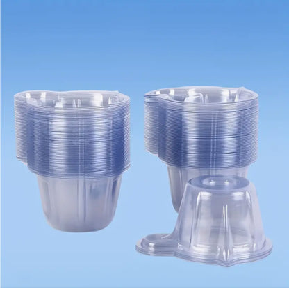 50pcs Disposable Plastic Dispenser Pot