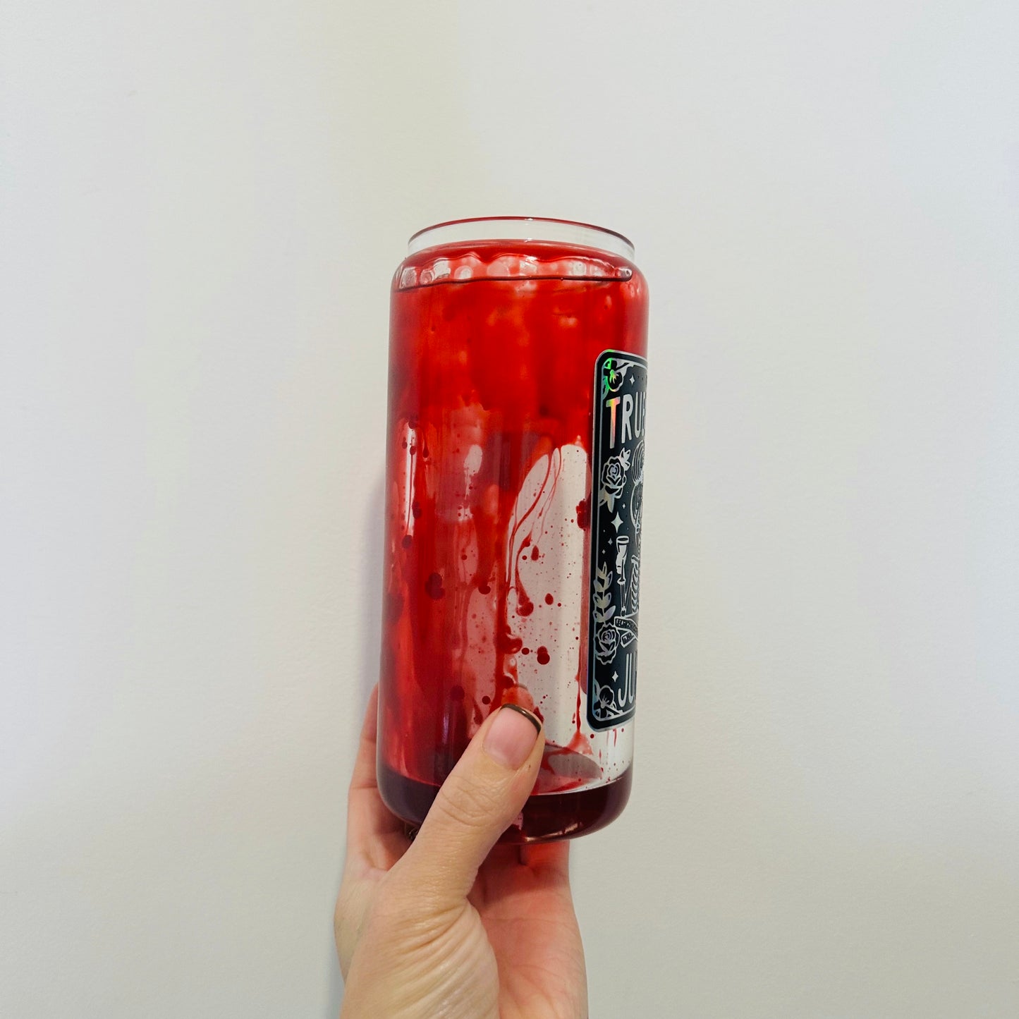 True Crime Blood Drip 16oz Glass