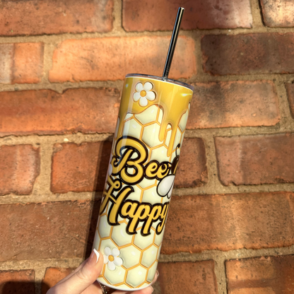 Bee Happy Tumbler