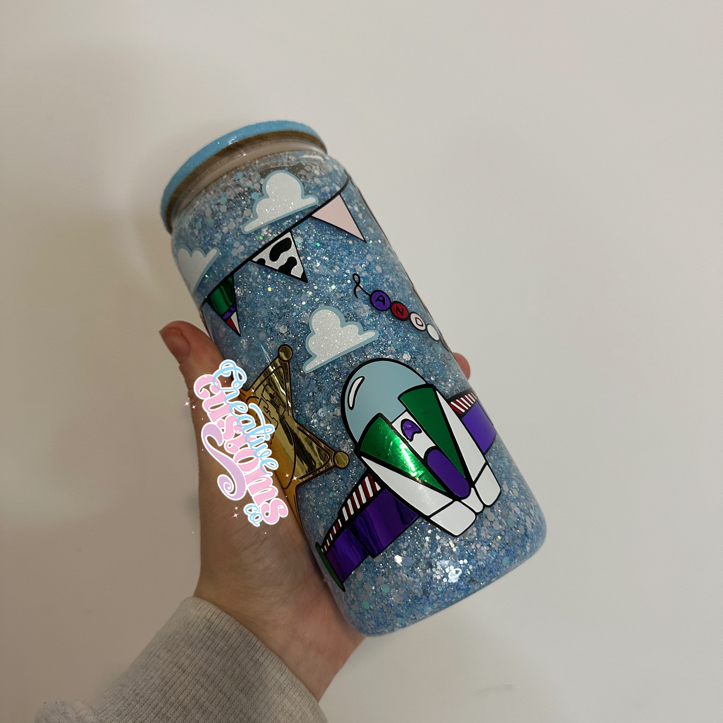 Toy Inspired Glass Snowglobe