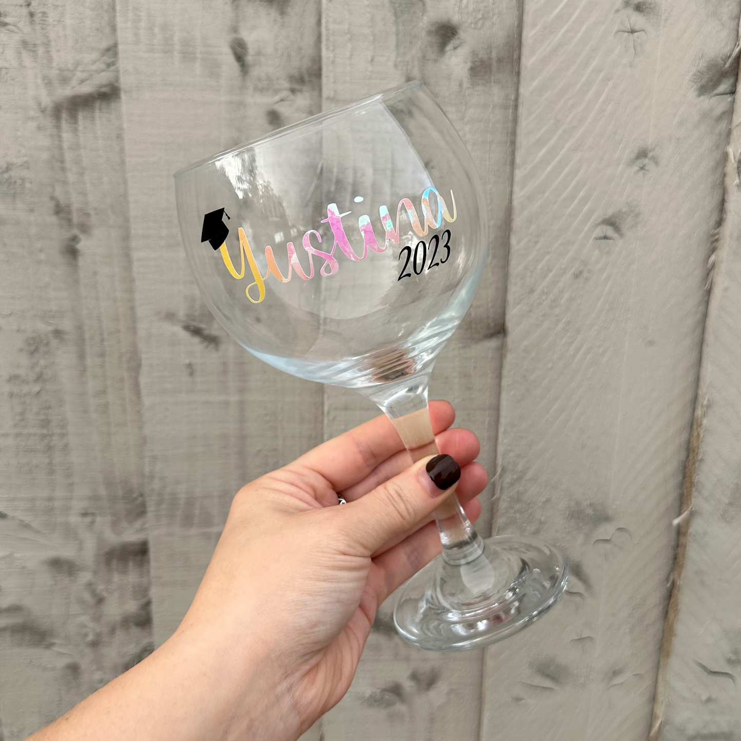 Personalised Graduation Glass