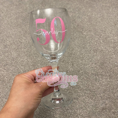 Personalised Birthday Glass