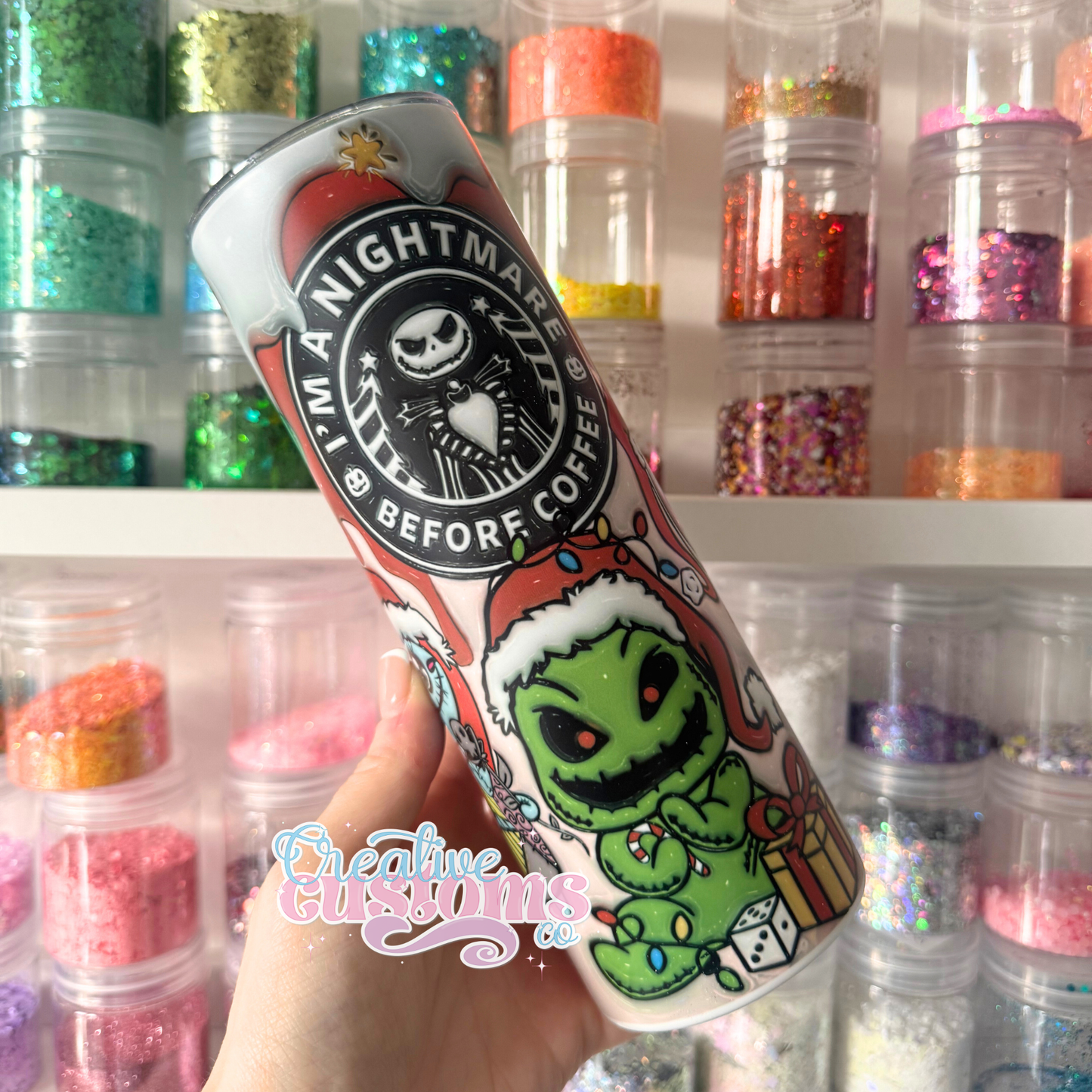 Nightmare Before Coffee Tumbler