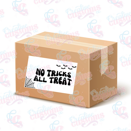 Spooky No Tricks Printed Packaging Labels