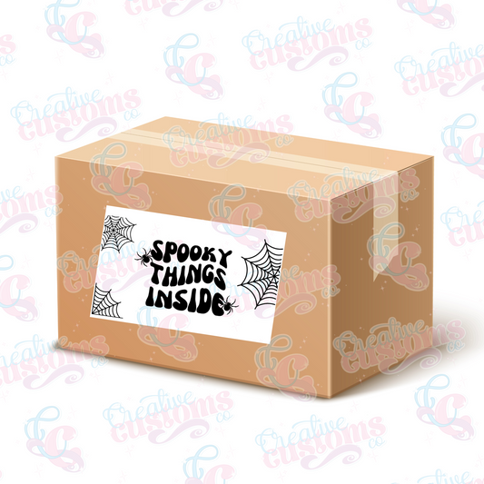 Spooky Things Inside Printed Packaging Labels