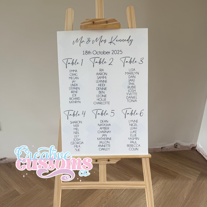Premium Wedding Table Plan