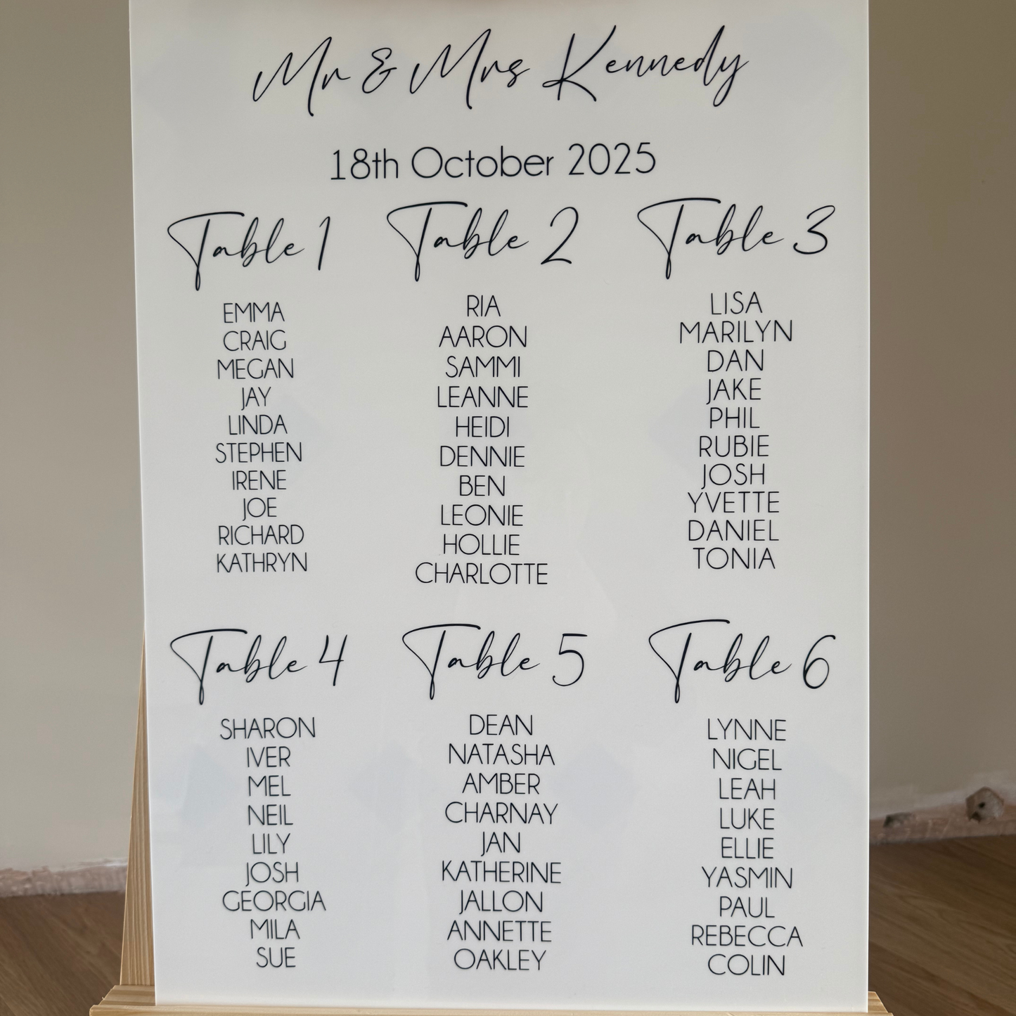 Premium Wedding Table Plan
