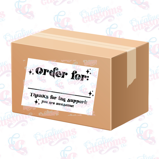 Order for Packaging Labels