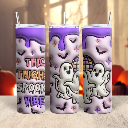 Thick Thighs, Spooky Vibes Tumbler