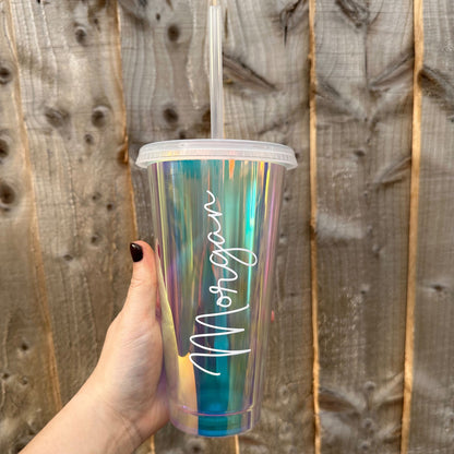 Personalised Opal Holographic 24oz Cold Cup