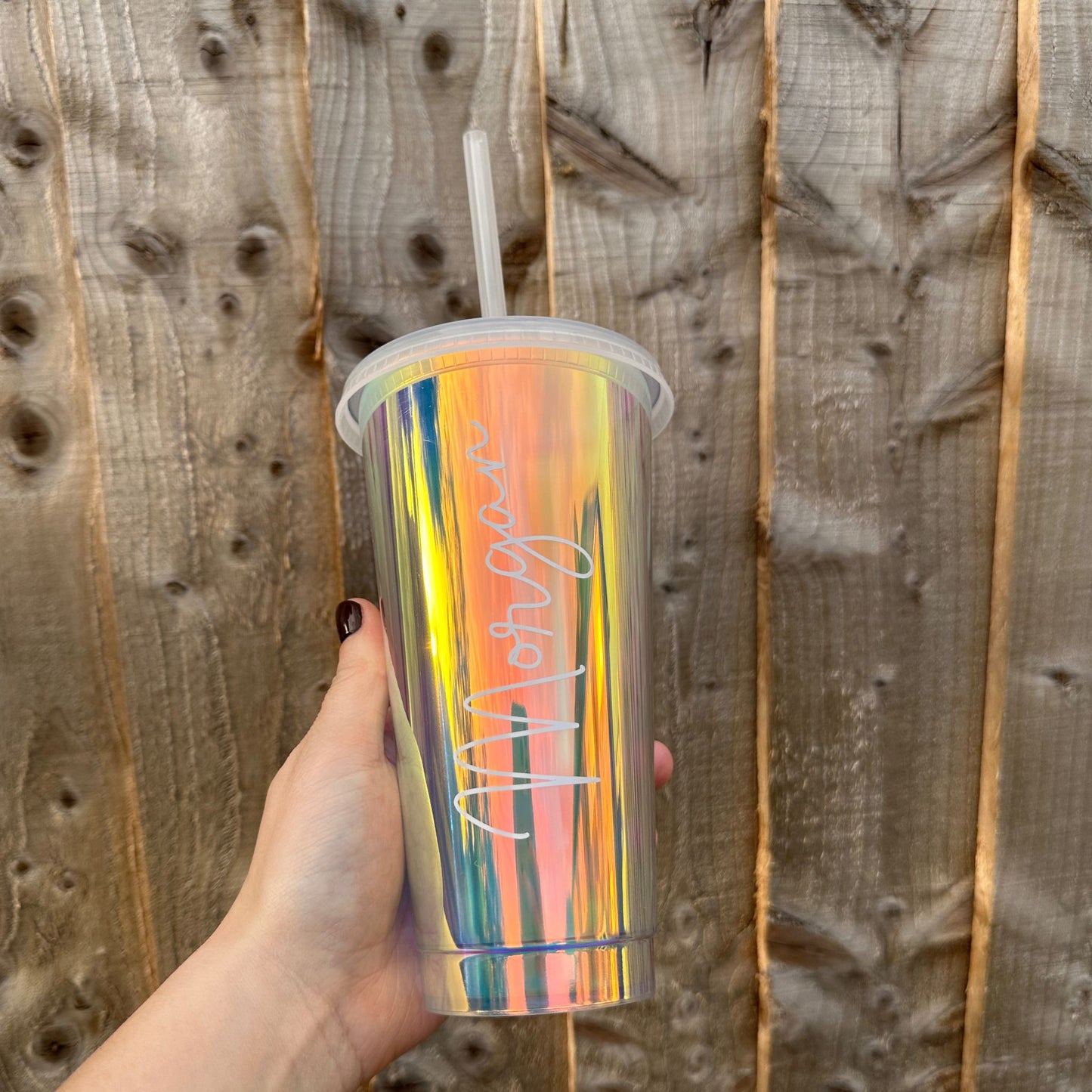 Personalised Opal Holographic 24oz Cold Cup