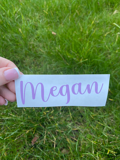 Personalised Name Vinyl Decal