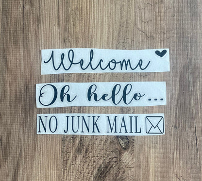 Letterbox Vinyl Decal Signs