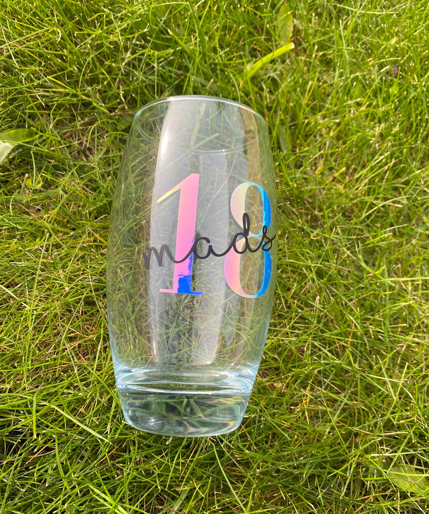 Personalised water glass