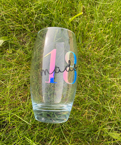 Personalised water glass