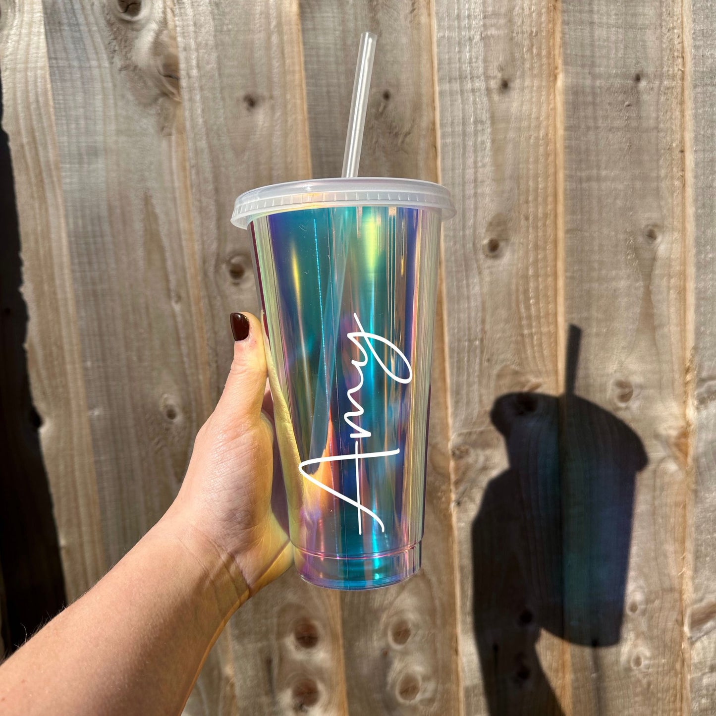 Personalised Opal Holographic 24oz Cold Cup