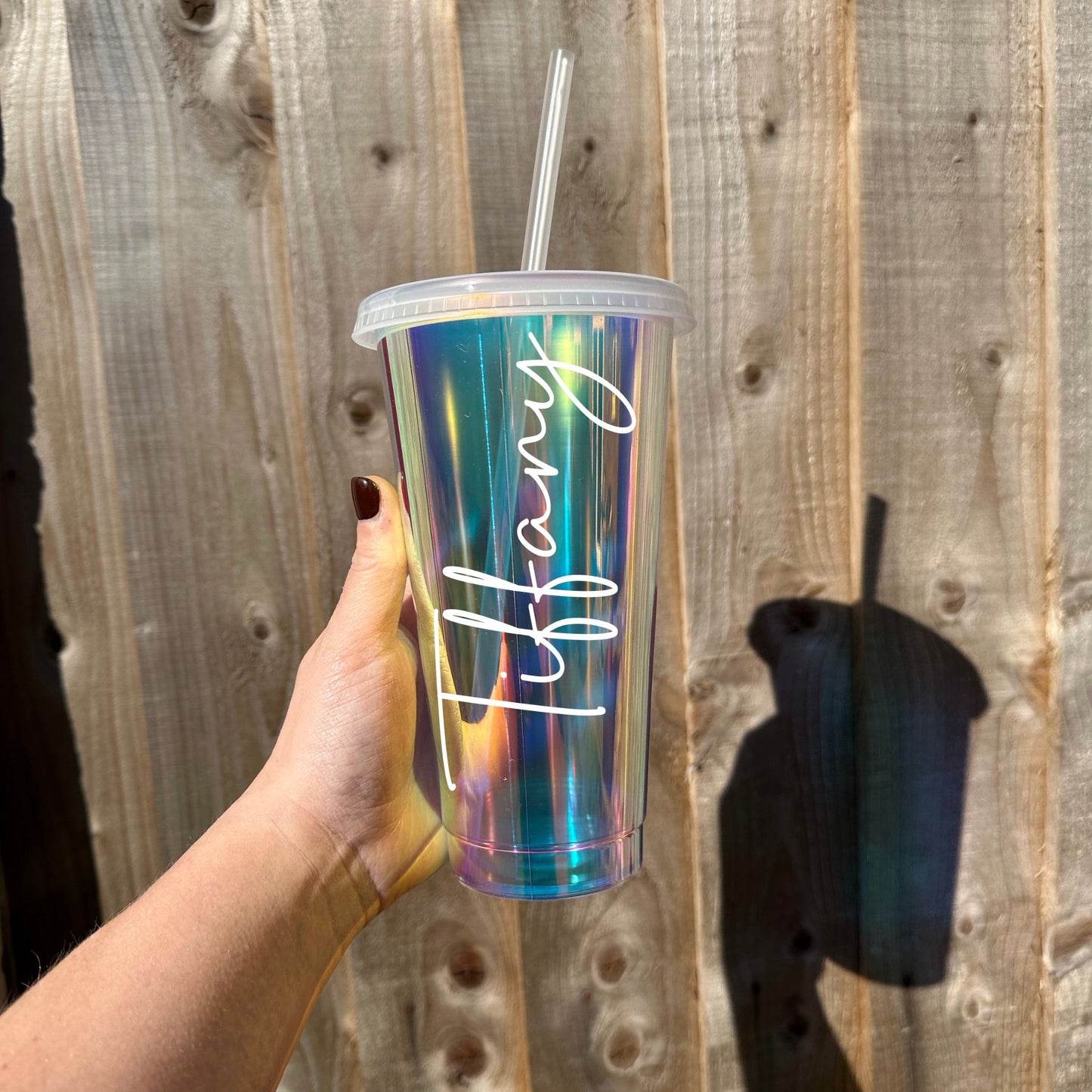 Personalised Opal Holographic 24oz Cold Cup